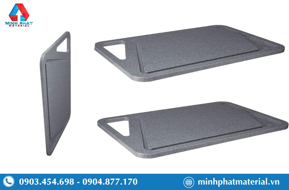 Tấm nhựa PP màu ghi được ứng dụng làm thớt