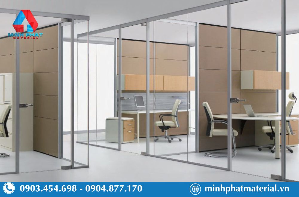 Tấm nhựa PVC được ứng dụng làm vách ngăn